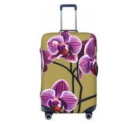 CNTDBU Beautiful Orchids M Stretchy Suitcase Cover-Elastic Luggage Protector for Travel, Scratch Resistant Fit Most Suitcases