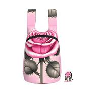 CNTDBU Beautiful Pink Roses Foldable Backpack 16l-Lightweight Packable Daypack For Travel, Waterproof Hiking Rucksack With Zip For Men Women