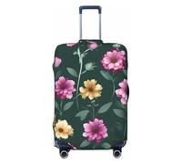 CNTDBU Beautiful Purple Flowers M Stretchy Suitcase Cover-Elastic Luggage Protector for Travel, Scratch Resistant Fit Most Suitcases