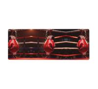 CNTDBU Boxing Glove Ring Extra Large Desk Mat 11.8x31.5-Non Slip Gaming Mouse Pad with Stitched Edge, Waterproof Keyboard Pad for Office