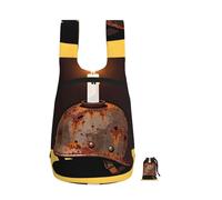 CNTDBU Candle Helmet Rust Foldable Backpack 16l-Lightweight Packable Daypack For Travel, Waterproof Hiking Rucksack With Zip For Men Women