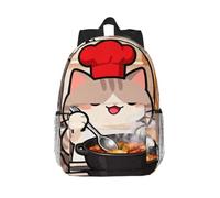 CNTDBU Cat Chef Cooking Laptop Backpack-Lightweight 15 Inch Travel Daypack