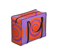 CNTDBU Circle Centre Heavy Duty Shopping Tote Bag-Waterproof Reusable Grocery Bag With Zip, Foldable Storage Bag For Travel Picnic