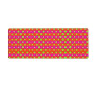 CNTDBU Clash Stripe Dot Extra Large Desk Mat 11.8x31.5-Non Slip Gaming Mouse Pad with Stitched Edge, Waterproof Keyboard Pad for Office