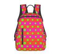 CNTDBU Clash Stripe Dot Lightweight Casual Rucksack-Large Capacity Daypack