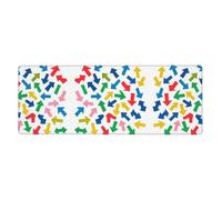 CNTDBU Color Arrow Extra Large Desk Mat 11.8x31.5-Non Slip Gaming Mouse Pad with Stitched Edge, Waterproof Keyboard Pad for Office
