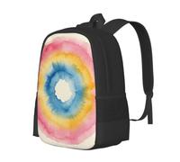 CNTDBU Color Circle Wash Lightweight Casual Rucksack-Large Capacity Daypack