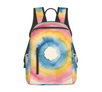CNTDBU Color Circle Wash Lightweight Casual Rucksack-Large Capacity Daypack