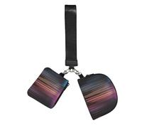 CNTDBU Colorful Rainbow Rain Wristlet Keychain Wallet For Women-Small Wrist Bag For Keys Cards, 2 Pack Zip Pouch For Running Gym Travel, Outdoor Sports