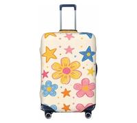 CNTDBU Crayon Doodle Art XL Stretchy Suitcase Cover-Elastic Luggage Protector for Travel, Scratch Resistant Fit Most Suitcases