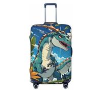 CNTDBU Cute Dinosaur XL Stretchy Suitcase Cover-Elastic Luggage Protector for Travel, Scratch Resistant Fit Most Suitcases