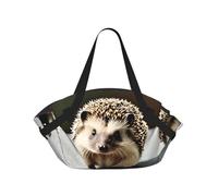 CNTDBU Cute hedgehog 2-in-1 Picnic Blanket Bag-Foldable Waterproof Round Mat for Beach Park, Portable Camping Tote with Storage Pockets for Outdoor Adventures