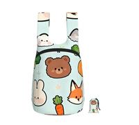 CNTDBU Cute Little Bunny Foldable Backpack 16l-Lightweight Packable Daypack For Travel, Waterproof Hiking Rucksack With Zip For Men Women