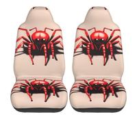 CNTDBU Cute Little red Spider Car Seat Covers 2 Pack for Front Seats, Universal Stretch Seat Protectors for Car SUV Truck Van