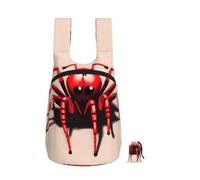 CNTDBU Cute Little Red Spider Foldable Backpack 16l-Lightweight Packable Daypack For Travel, Waterproof Hiking Rucksack With Zip For Men Women