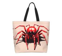 CNTDBU Cute little red spider Large Capacity Shoulder Tote Bag for Women â€“ Water-Resistant Polyester Shopper for Shopping Work Daily Use