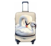 CNTDBU Cute Little swan L Stretchy Suitcase Cover-Elastic Luggage Protector for Travel, Scratch Resistant Fit Most Suitcases