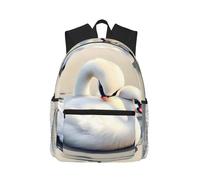 CNTDBU Cute little swan Lightweight Backpack for Women Men-Casual Daypack for Travel Work, Laptop Bag for Daily Commute