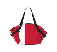 CNTDBU Danish flag 2-in-1 Picnic Blanket Bag-Foldable Waterproof Round Mat for Beach Park, Portable Camping Tote with Storage Pockets for Outdoor Adventures