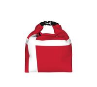 CNTDBU Danish Flag Roll Top Lunch Bag for Work-Insulated Cooler Tote with Adjustable Size, Leakproof Food Carrier for Daily Use