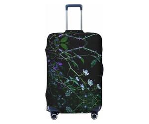 CNTDBU Dark Green Vine L Stretchy Suitcase Cover-Elastic Luggage Protector for Travel, Scratch Resistant Fit Most Suitcases