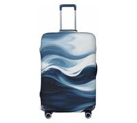 CNTDBU Deep Blue Wave M Stretchy Suitcase Cover-Elastic Luggage Protector for Travel, Scratch Resistant Fit Most Suitcases