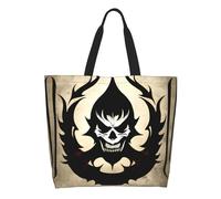 CNTDBU Devil Satan Large Capacity Shoulder Tote Bag for Women â€“ Water-Resistant Polyester Shopper for Shopping Work Daily Use