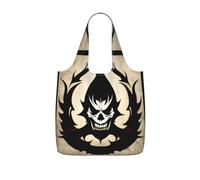 CNTDBU Devil Satan Packaway Shopping Tote-Lightweight Reusable Foldable Bag for Groceries, 25L Travel Rucksack with Drawstring for Work Gym