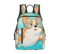CNTDBU Dog Handsome Lightweight Casual Rucksack-Large Capacity Daypack