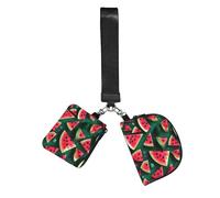 CNTDBU Dream Watermelon Wristlet Keychain Wallet For Women-Small Wrist Bag For Keys Cards, 2 Pack Zip Pouch For Running Gym Travel, Outdoor Sports