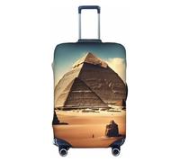 CNTDBU Dreaming of the Pyramids of Khufu L Stretchy Suitcase Cover-Elastic Luggage Protector for Travel, Scratch Resistant Fit Most Suitcases