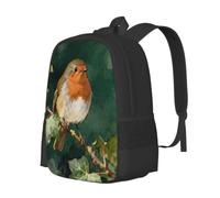 CNTDBU European Robin Lightweight Casual Rucksack-Large Capacity Daypack