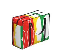 CNTDBU Figure Ground Three Heavy Duty Shopping Tote Bag-Waterproof Reusable Grocery Bag With Zip, Foldable Storage Bag For Travel Picnic