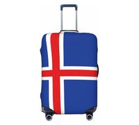 CNTDBU Flag of Iceland M Stretchy Suitcase Cover-Elastic Luggage Protector for Travel, Scratch Resistant Fit Most Suitcases