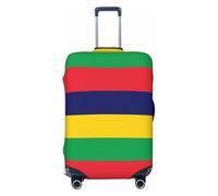 CNTDBU Flag of Mauritius XL Stretchy Suitcase Cover-Elastic Luggage Protector for Travel, Scratch Resistant Fit Most Suitcases