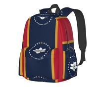 CNTDBU Flag of Mississippi State Lightweight Casual Backpack for Adults-Large Capacity Travel Daypack with Padded Straps, Water Resistant Commuter Bag