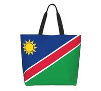 CNTDBU Flag of Namibia Large Capacity Shoulder Tote Bag for Women â€“ Water-Resistant Polyester Shopper for Shopping Work Daily Use