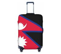 CNTDBU Flag of Nepal L Stretchy Suitcase Cover-Elastic Luggage Protector for Travel, Scratch Resistant Fit Most Suitcases