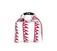 CNTDBU Flag of Nepal Roll Top Lunch Bag for Work-Insulated Cooler Tote with Adjustable Size, Leakproof Food Carrier for Daily Use