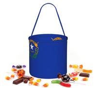 CNTDBU Flag of Nevada Halloween Storage Bag-Round Handbag for Party | Twill fabric Lightweight Reusable Holds favors essentials For party use
