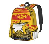 CNTDBU Flag of New Brunswick Lightweight Casual Backpack for Adults-Large Capacity Travel Daypack with Padded Straps, Water Resistant Commuter Bag