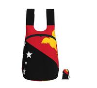 CNTDBU Flag Of Papua New Guinea Foldable Backpack 16l-Lightweight Packable Daypack For Travel, Waterproof Hiking Rucksack With Zip For Men Women