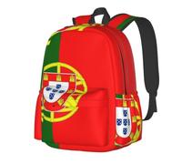 CNTDBU Flag of Portugal Lightweight Casual Backpack for Adults-Large Capacity Travel Daypack with Padded Straps, Water Resistant Commuter Bag