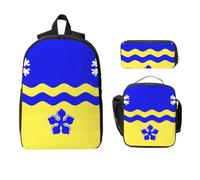 CNTDBU Flag of Prince George Backpack Set-3-in-1 Travel Bag Lunch Bag Storage Pouch