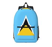 CNTDBU Flag of Saint Lucia 17 Inch Backpack-Lightweight Travel Daypack with Pockets