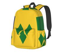 CNTDBU Flag of Saint Vincent and the Grenadines Lightweight Casual Backpack for Adults-Large Capacity Travel Daypack with Padded Straps, Water Resistant Commuter Bag