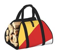 CNTDBU Flag of Seychelles Firewood Carrier Bag-Heavy Duty Canvas Log Tote, Waterproof Wood Hauler with Padded Handles