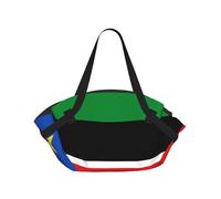 CNTDBU Flag of South Sudan 2-in-1 Picnic Blanket Bag-Foldable Waterproof Round Mat for Beach Park, Portable Camping Tote with Storage Pockets for Outdoor Adventures