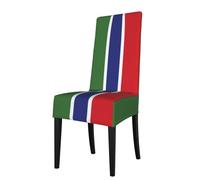 CNTDBU Flag of the Gambia Elastic Dining Chair Covers, Washable Stretchable Slipcovers, Protects from Spills & Stains, Fits Most Chairs