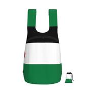 CNTDBU Flag Of The State Of Palestine Foldable Backpack 16l-Lightweight Packable Daypack For Travel, Waterproof Hiking Rucksack With Zip For Men Women
